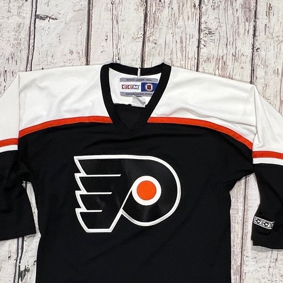 Vintage 90s Philadelphia Flyers 1990s CCM NHL Hockey Sports Jersey - Picture 3 of 7